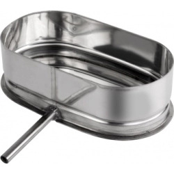 Odskraplacz 100/200 owalny z wyjściem bocznym kwasoodporny gr.0,6 mm