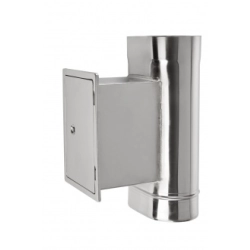 Wyczystka 120/200 owalna z drzwiczkami 140x210 kwasoodporna gr.0,6 mm