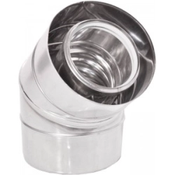 Kolano 100/150 z uszczelką dwuścienne TURBO Kwasoodporne 15 st.