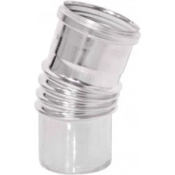 Kolano Ø 100 jednościenne TURBO Kwasoodporne 15 st.