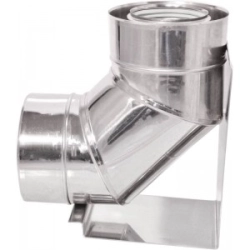 Kolano 100/150 z podstawą dwuścienne TURBO Kwasoodporny 90 st.