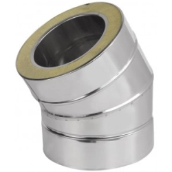 Kolano 200/340 izolowane - żaroodporne - 30 st.