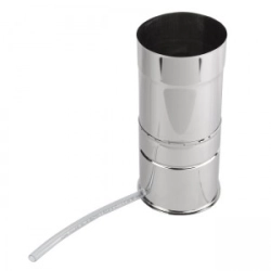 Odskraplacz Ø 80 komina z podstawą kwasoodporny gr.0,6 mm