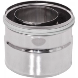 Redukcja / przejście 100/150 dwuścienna TURBO kwasoodporne z uszczelką