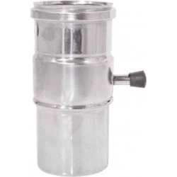 Rura Ø 100 z króćcem pomiarowym jednościenna TURBO Kwasoodporna