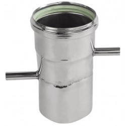 Rura Ø 100 z odskraplaczem i króćcem pomiarowym jednościenna TURBO Kwasoodporna