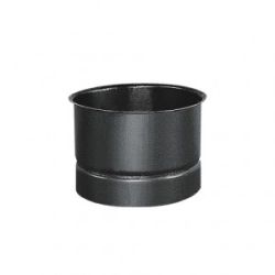 Wkładka Ø 130 kominowa jednościenna stalowa - czarna 2 mm