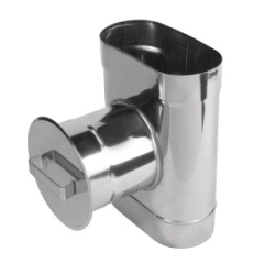 Wyczystka 120/200 okrągła z zaślepką kwasoodporna gr.0,6 mm