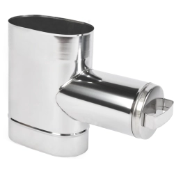 Wyczystka 120/200 okrągła z zaślepką krótki bok kwasoodporna gr.0,6 mm