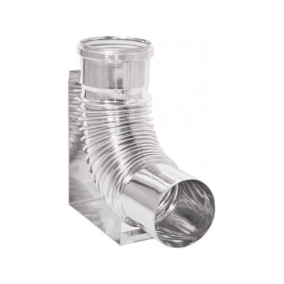 Kolano Ø 100 z podstawą jednościenne TURBO Kwasoodporne 90 st.