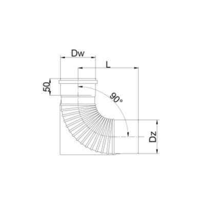 Kolano Ø 100 z podstawą jednościenne TURBO Kwasoodporne 90 st.