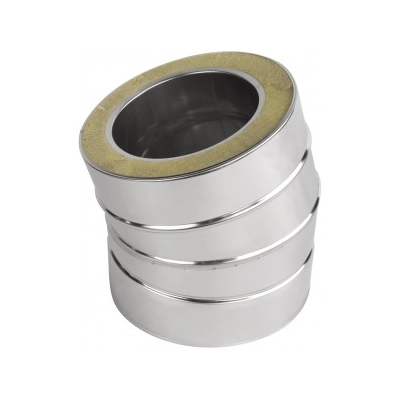 Kolano 160/300 izolowane - żaroodporne - 15 st.