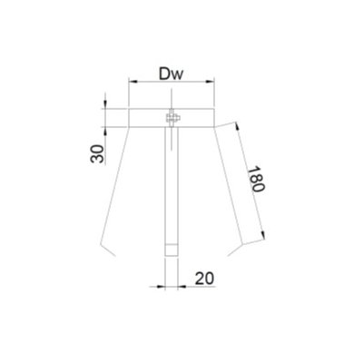Obejma Ø 100 centrująca TURBO Kwasoodporna