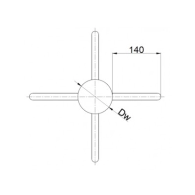 Obejma Ø 60 centrująca TURBO - TWORZYWO