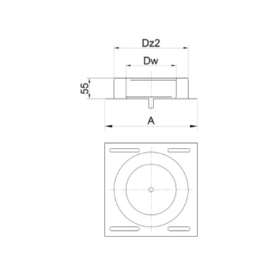 Odskraplacz 130/200 izolowany z płytą kwasoodporny