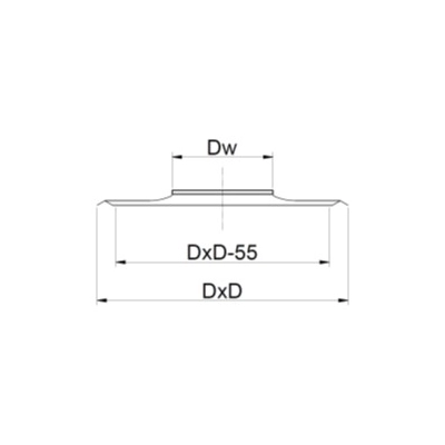 Płyta Ø 200 kominowa krótka kwasoodporna gr.0,6 mm