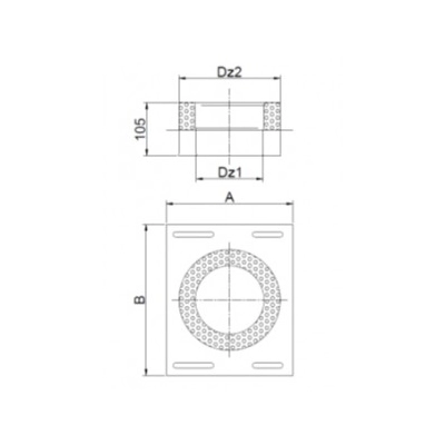 Podpora 160/220 przejściowa kwasoodporna