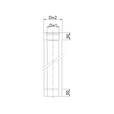 Rura 60/100 TURBO dwuścienna z uszczelką kwasoodporna - 0,25 MB