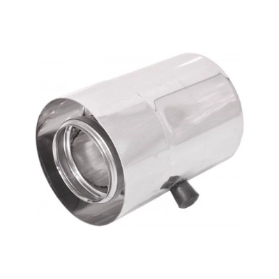 Rura 80/125 z króćcem pomiarowym dwuścienna TURBO Kwasoodporna z uszczelką