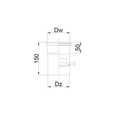 Rura z odskraplaczem Ø 80 jednościenna TURBO Kwasoodporna