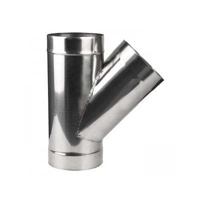 Trójnik Ø 180 kominowy żaroodporny gr.1 mm - 45 st.