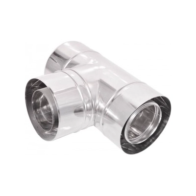 Trójnik 100/150 z uszczelką dwuścienny TURBO Kwasoodporny 90 st.