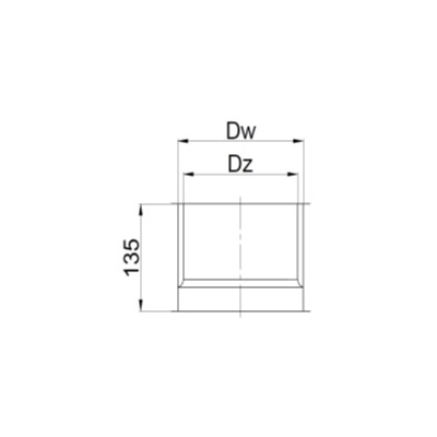 Wkładka Ø 120 kominowa dwuścienna stalowa - czarna 2 mm