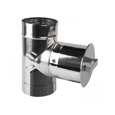 Wyczystka Ø 100 komina okrągła komplet żaroodporna gr.1 mm