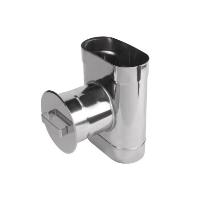 Wyczystka 120/220 okrągła z zaślepką kwasoodporna gr.0,6 mm