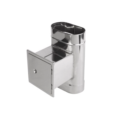 Wyczystka 140/250 owalna z drzwiczkami 140x140 żaroodporna gr.1 mm