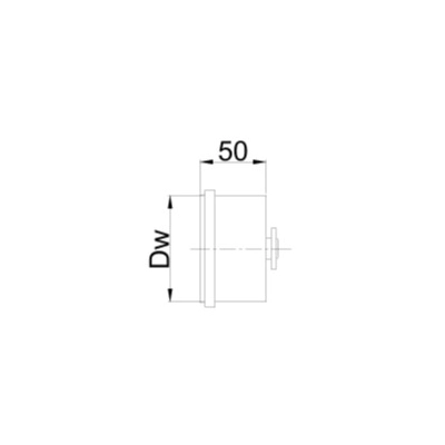 Zaślepka Ø 100 z uszczelką TURBO Kwasoodporna