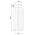 Radiator Ø 120 komina stalowy - czarny 2 mm