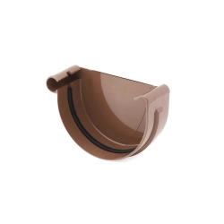 BRYZA PVC Denko rynnowe 100 Lewe - BRĄZ