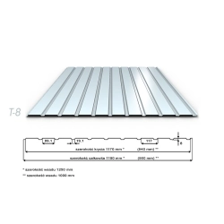 T-8 Poliester mat ( 35µ ) gr. 0,50 mm - KOLOR MATOWY