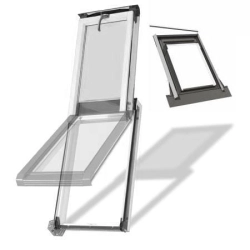 OKPOL Okno wyłazowe PVC 3-szybowe IGWX N22 + kołnierz uniwersalny H9