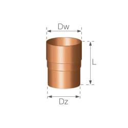 GAMRAT MAGNAT Złączka rury spustowej 63mm