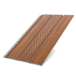 BRYZA Podsufitka / Podbitka Dachowa PVC perforowana 3 mb - DĄB ZŁOTY