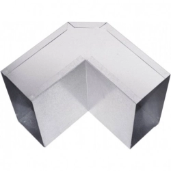 Kolano wentylacyjne Ściana - Strop OCYNK 200x50 - 90 st.