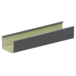 KROP Rynna kwadratowa PVC 135 mm - 3 m