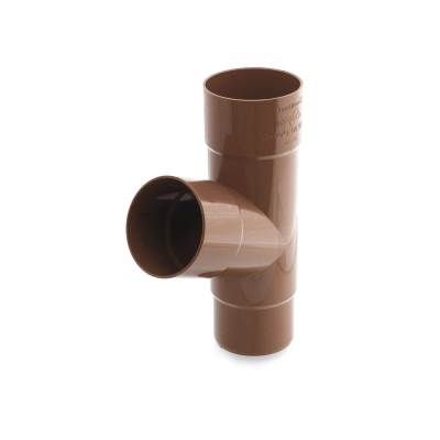 BRYZA PVC Trójnik 90/90 ( 67,5 st. ) - BRĄZ