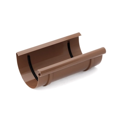 BRYZA PVC Złączka rynnowa 75 - BRĄZ