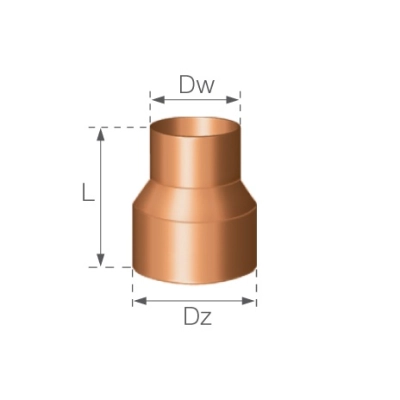 GAMRAT MAGNAT Redukcja odwrotna rury spustowej 63/90