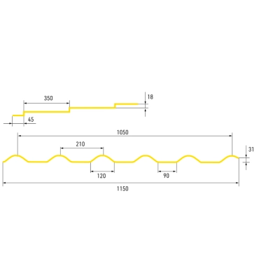 Blachodachówki na wymiar - Blachodachówka SONATA