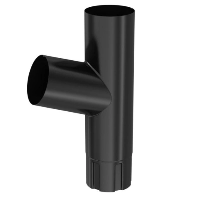 BRYZA STAL Trójnik rury spustowej 100 mm - CZERŃ