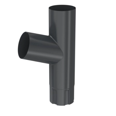 BRYZA STAL Trójnik rury spustowej 90 mm - CIEMNY GRAFIT