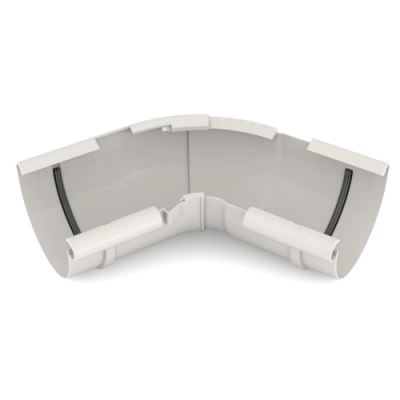 Narożnik wewnętrzny BRYZA 125 ( regulowany 120°-145° ) - BIEL