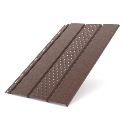 BRYZA Podsufitka / Podbitka Dachowa PVC perforowana 3 mb - BRĄZ
