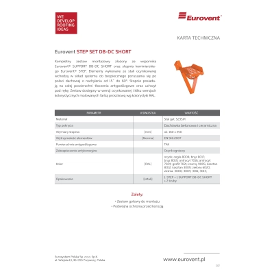 stopień kominiarski stopień kominiarski do blachodachówki stopień kominiarski do dachówki stopień kominiarski do karpiówek