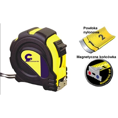 Miarka Taśmowa, Metrówka zwijana z magnesem MAG-TOP MAGNETIC - 5 mb