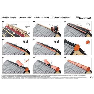 EUROVENT Wspornik L - 40mm - Regulowany